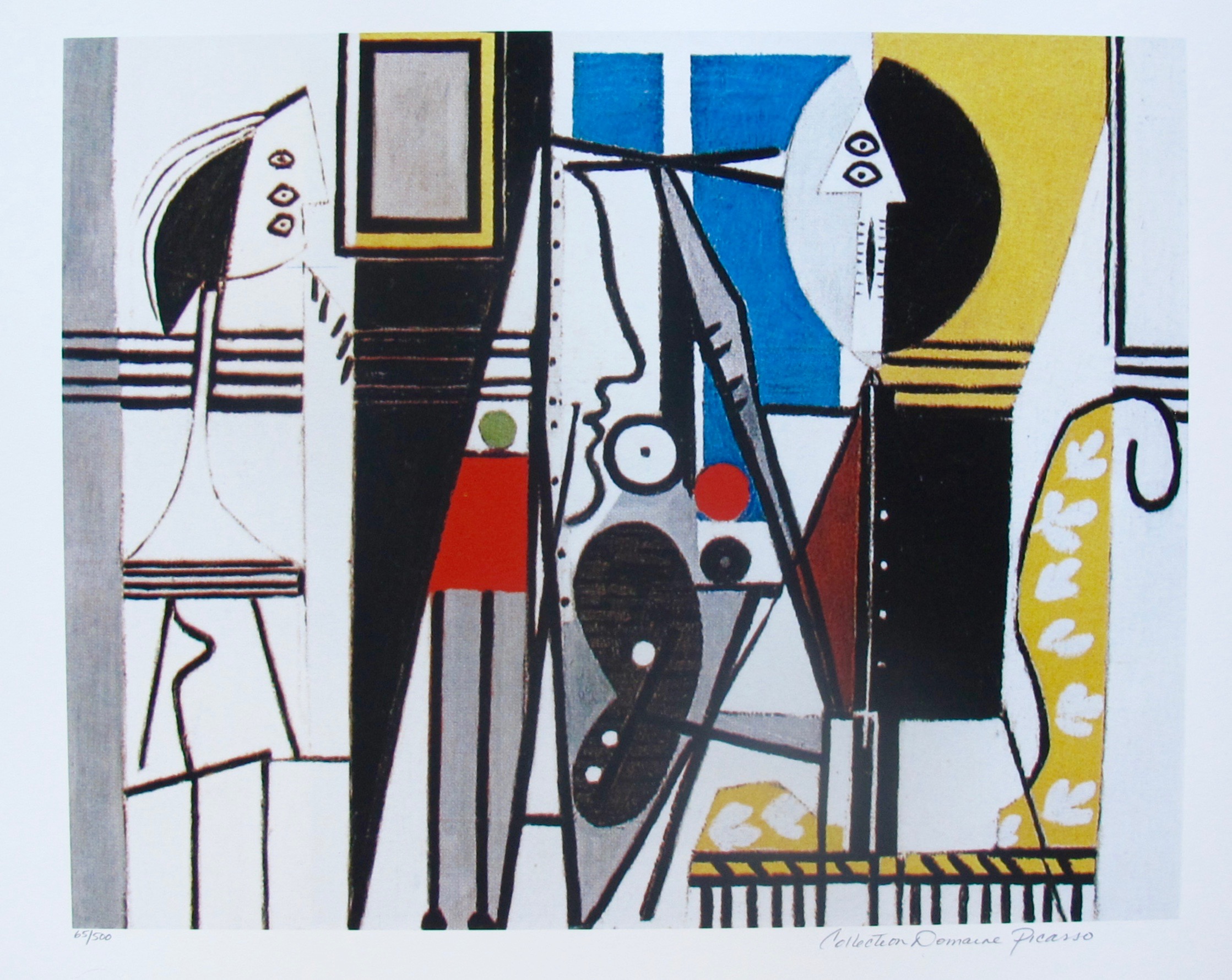 Painter In The Studio Pablo Picasso Estate Signed Giclee