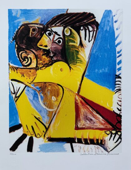 #081 EMBRACE TO KISS Pablo Picasso Estate Signed Giclee