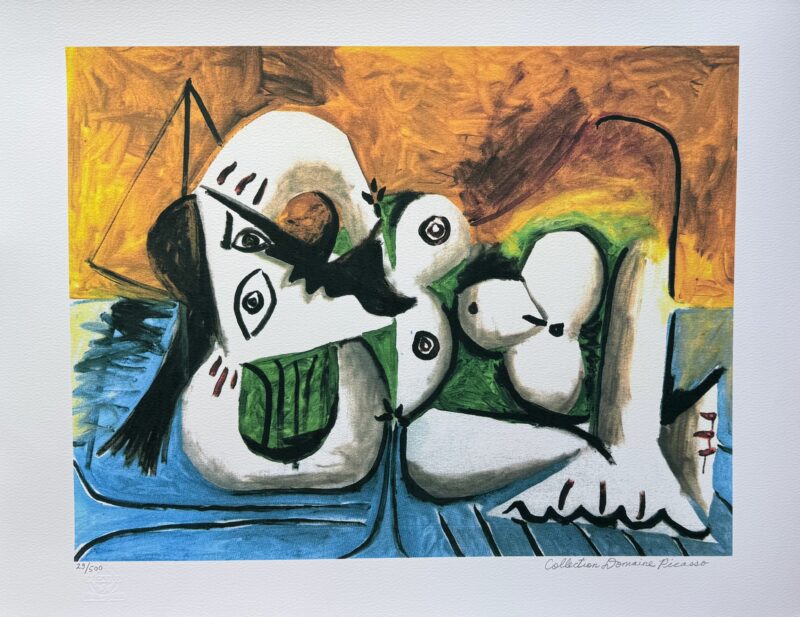 #135 Pablo Picasso RECLINING NUDE ABSTRACT Estate Signed & Numbered Giclee 26 x 20