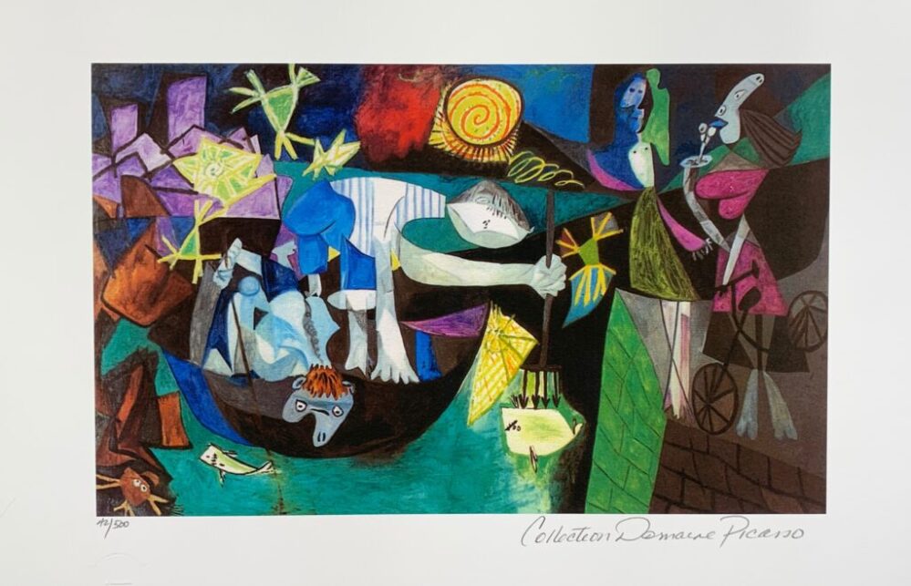 #151 NIGHT FISHING AT ANTIBES Pablo Picasso Estate Signed Giclee