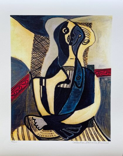 #46 SEATED WOMAN Pablo Picasso Estate Signed Giclee