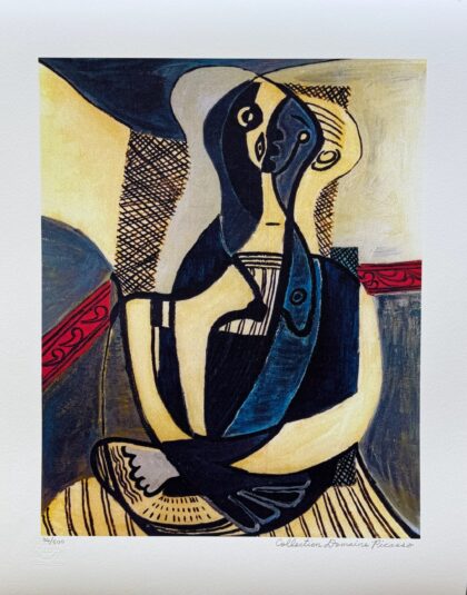#46 SEATED WOMAN Pablo Picasso Estate Signed Giclee