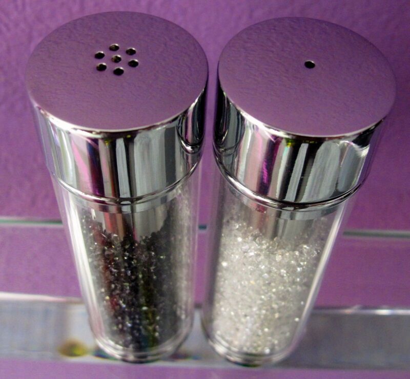 Swarovski Crystal Filled SALT & PEPPER SHAKERS Brand New! Gorgeous!