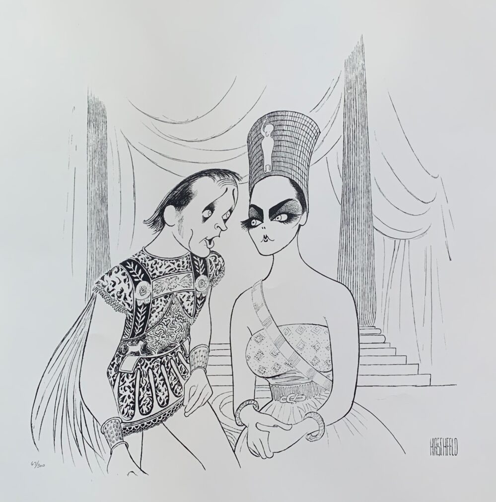 AL HIRSCHFELD ANTHONY AND CLEOPATRA Facsimile Signed Limited Edition Lithograph