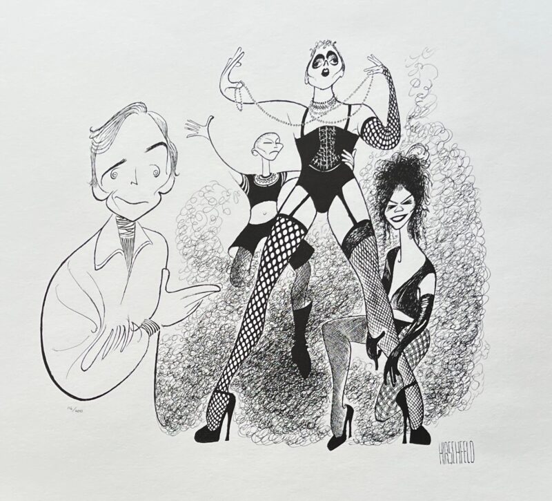 AL HIRSCHFELD ROCKY HORROR PICTURE SHOW Plate Signed Limited Edition Lithograph