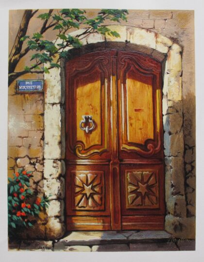 ANATOLY METLAN RUE MOUFFETARD Hand Signed Limited Edition Serigraph