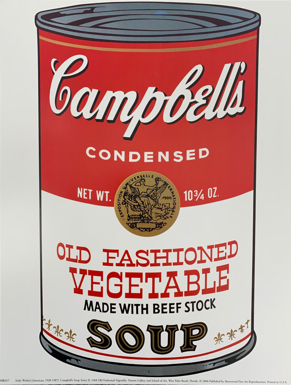 ANDY WARHOL Campbell's Vegetable Soup Can 2006 Art Print