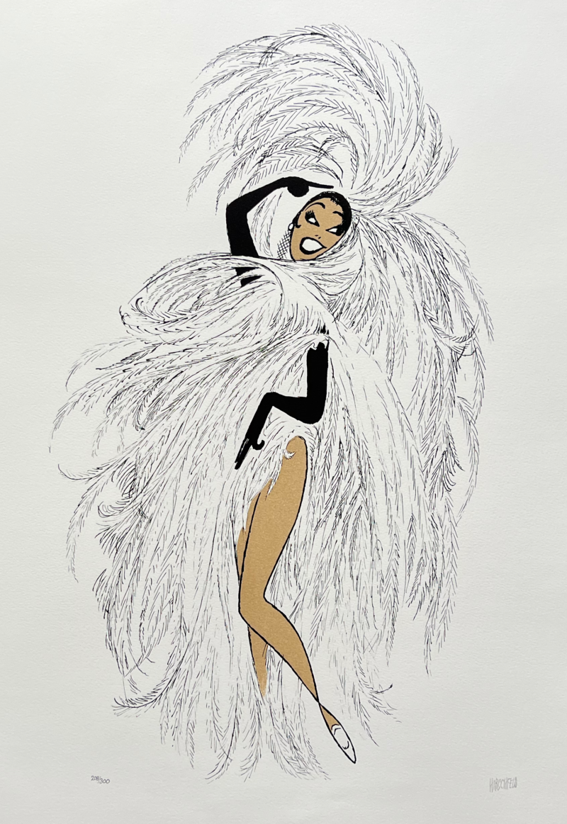 Al Hirschfeld JOSEPHINE BAKER IN PARIS Hand Signed Limited Edition Lithograph