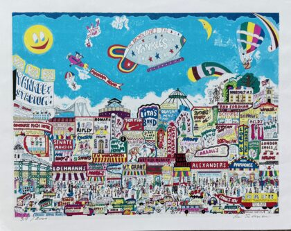 Al Schreiber BRONX LOVES YANKEES Hand Signed Limited Edition Poster