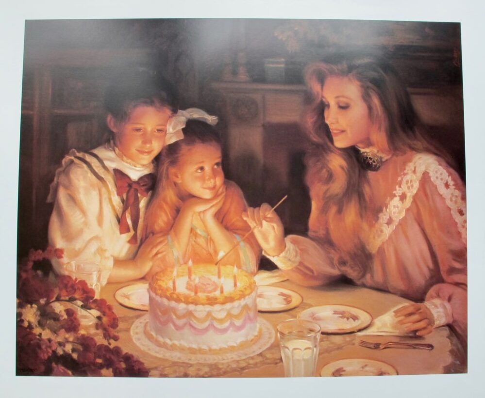 Alan Murray THREE WISHES Limited Edition Lithograph Birthday Art