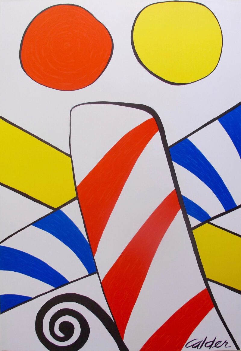 Alexander Calder CANDY CANE Lithograph