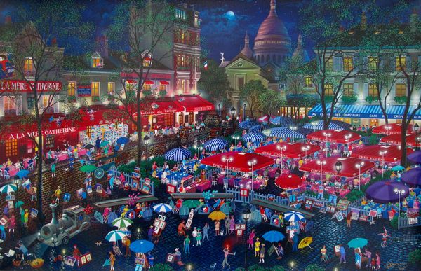 Alexander Chen A NIGHT IN MONTMARTRE Hand Signed Serigraph
