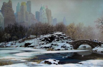 Alexander Chen CENTRAL PARK BRIDGE IN WINTER