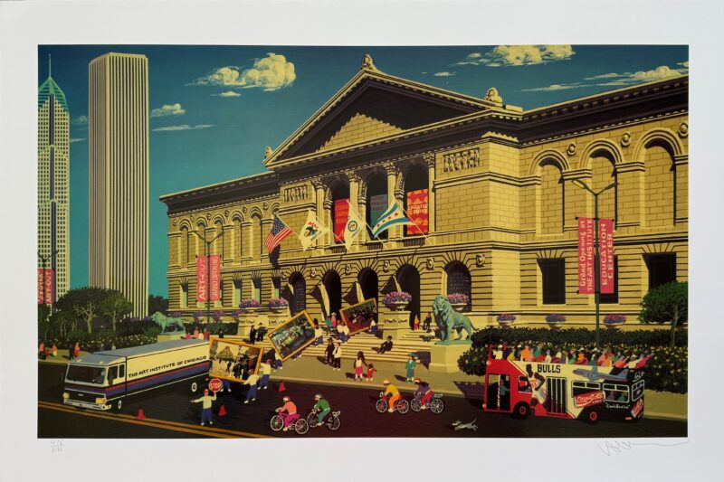 Alexander Chen CHICAGO ART INSTITUTE Hand Signed Limited Edition Serigraph Masters Tour