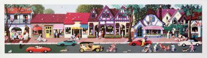 Alexander Chen DELORES STREET CARMEL Hand Signed Limited Edition Serigraph