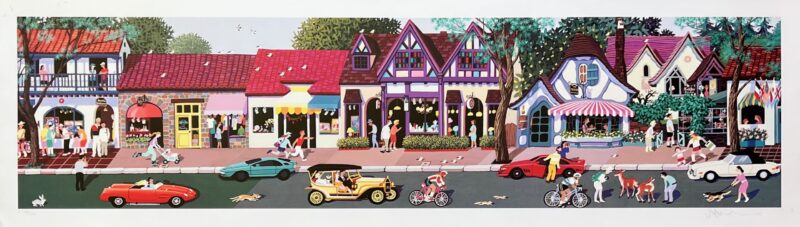 Alexander Chen DELORES STREET CARMEL Hand Signed Limited Edition Serigraph