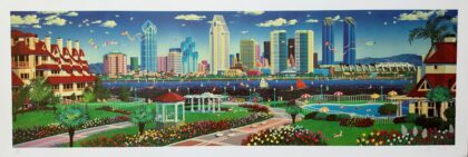 Alexander Chen SAN DIEGO PANORAMA Hand Signed Limited Edition Serigraph