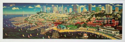 Alexander Chen SAN FRANCISCO PANORAMA Hand Signed Limited Edition Serigraph