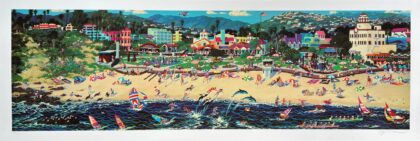 Alexander Chen WEEKEND IN LAGUNA BEACH Hand Signed Limited Edition Serigraph