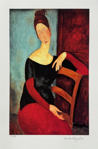 Amedeo Modigliani THE ARTIST'S WIFE 1918 Limited Edition Giclee 16" x 10"