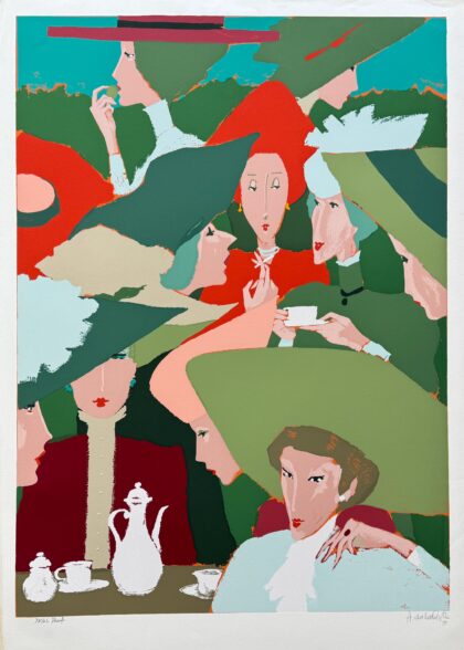 Amleto Dalla Costa FANNO SALOTTO Hand Signed Limited Edition Serigraph