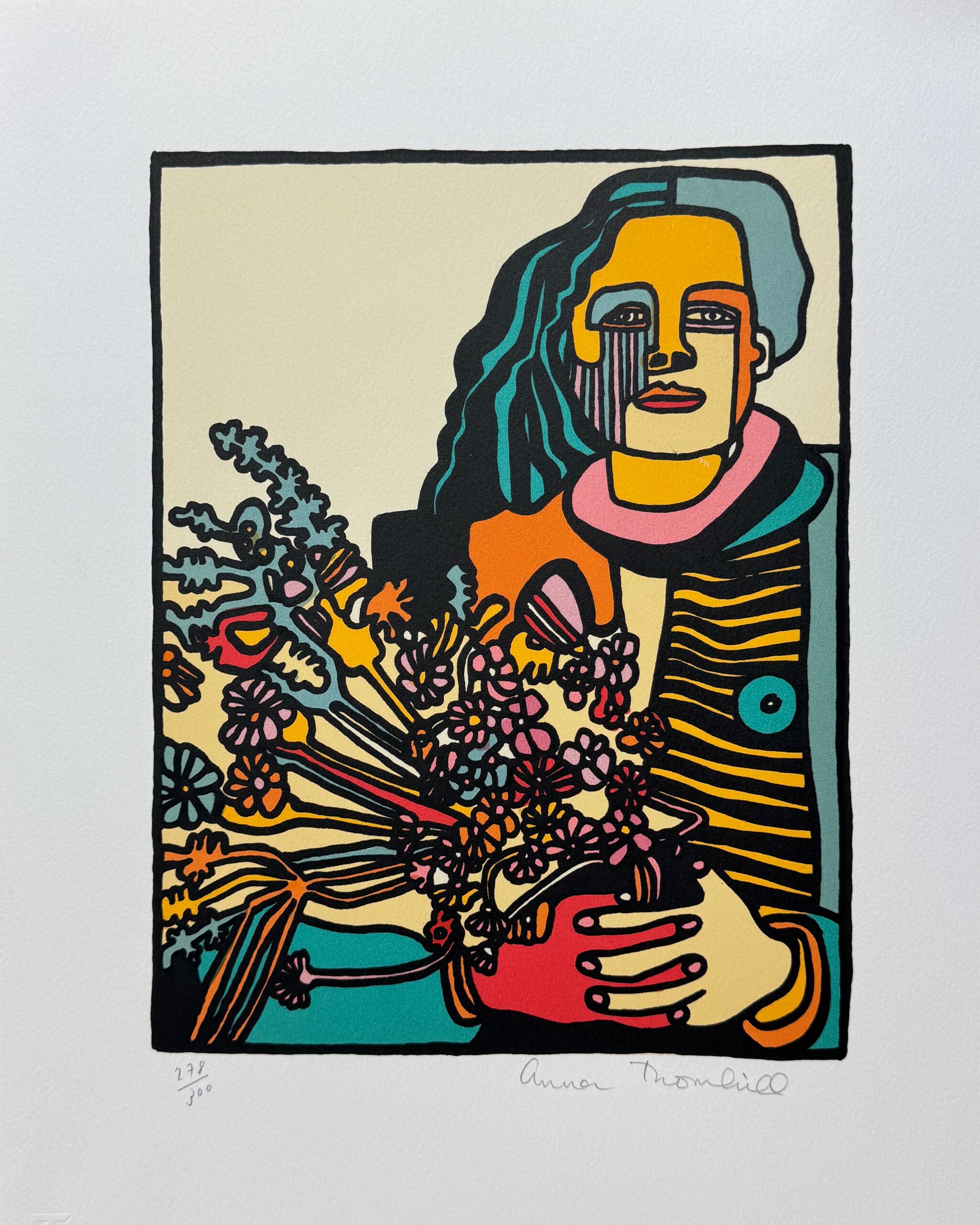 Anna Thornhill FLORAL DELITE Hand Signed Limited Edition Lithograph