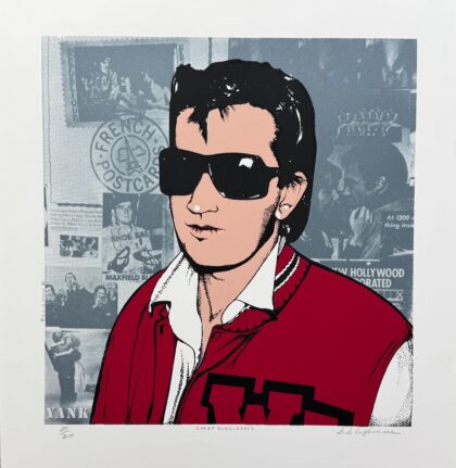 B.B La Femme SUNGLASSES 1984 Hand Signed Limited Edition Serigraph Patrick Nagel