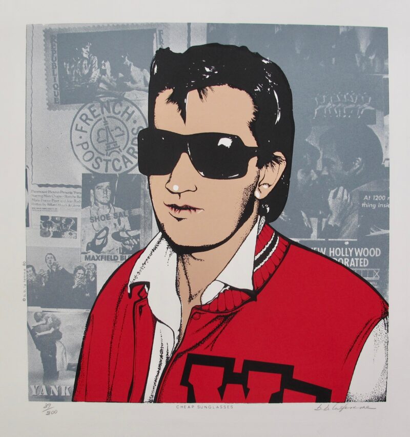 B.B. La Femme CHEAP SUNGLASSES 1984 Hand Signed Serigraph 20" x 22"