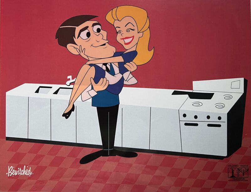 BEWITCHED Sericel Animation Art Cel Samantha & Darrin