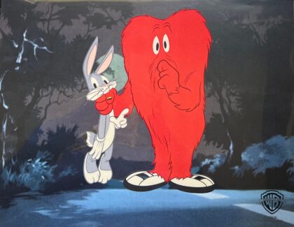 Warner Bros BUGS BUNNY & GOSSAMER Sericel Animation Art Cel