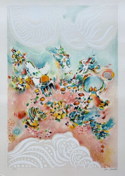 Ben Avram ANGELS OF PEACE Hand Signed Lithograph