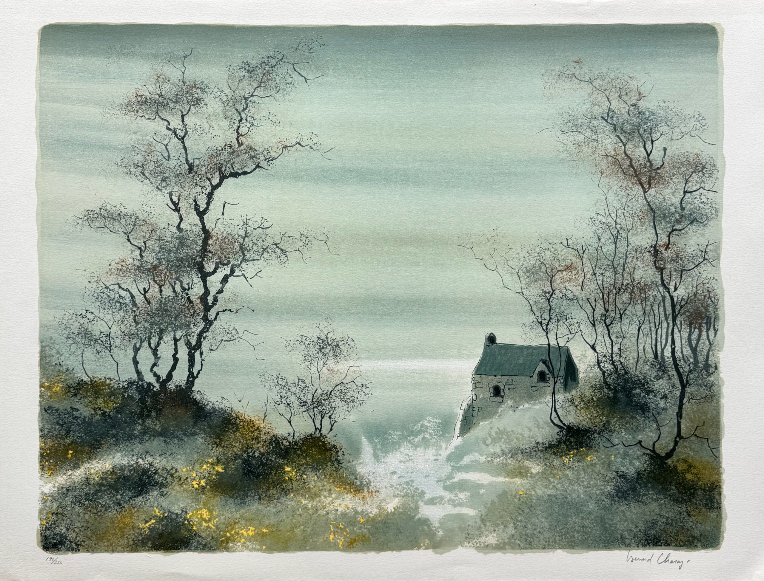 Bernard Charoy FORGOTTEN MEADOW Hand Signed Limited Edition Lithograph