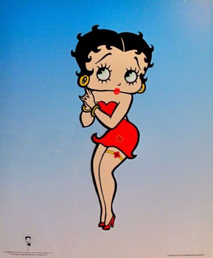 Betty Boop BETTY BOOP PIN-UP Large Animation Art Sericel