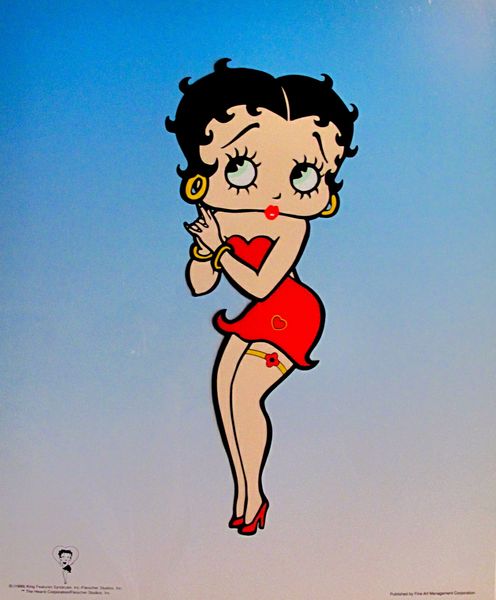 Betty Boop BETTY BOOP PIN-UP Large Animation Art Sericel