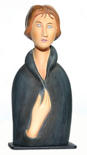 Amedeo Modigliani BLUE EYED WOMAN Sculpture