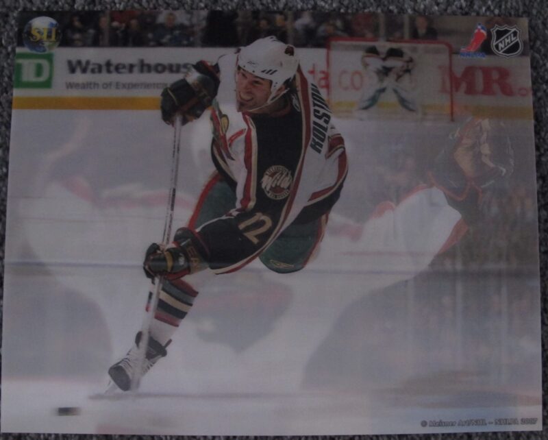 BRIAN ROLSTON MINNESOTA WILD 3-D HOLOGRAM PHOTO MEISNER ART NHL HOCKEY