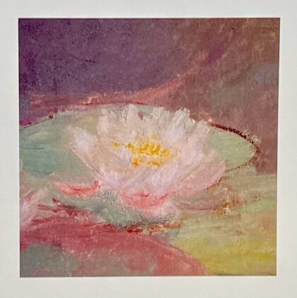 Claude Monet LE NINFEE ROSA Detail II Lithograph