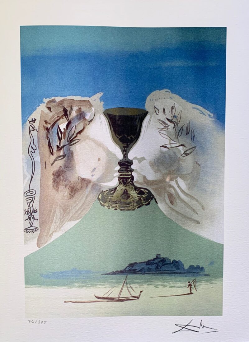 Salvador Dali CHALICE OF LOVE Facsimile Signed & Numbered Giclee