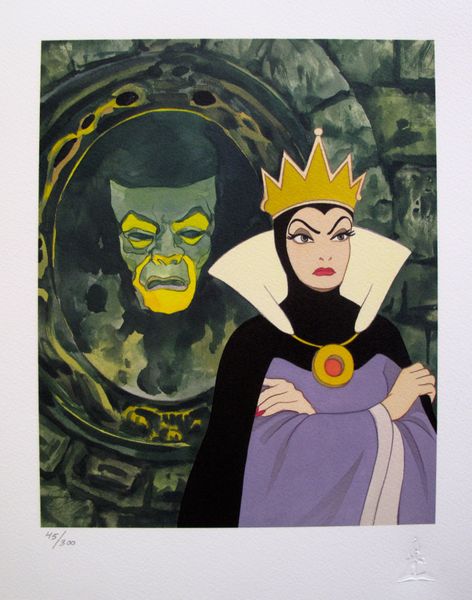 Disney SNOW WHITE "MIRROR MIRROR ON THE WALL" Limited Edition Giclee
