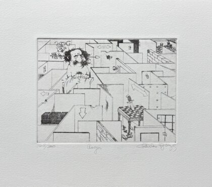 Charles Bragg ANGER Hand Signed Limited Edition Etching