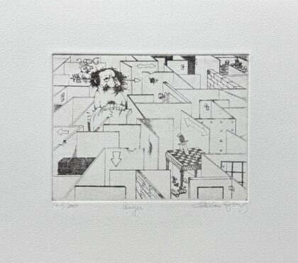 Charles Bragg ANGER Hand Signed Limited Edition Etching