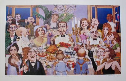 Charles Bragg CAPTAIN'S TABLE Hand Signed Limited Edition Lithograph