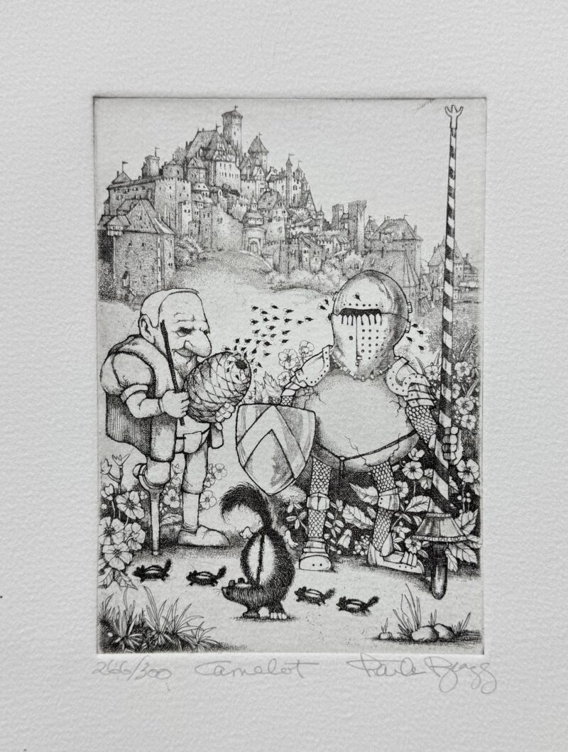 Charles Bragg CAMELOT Hand Signed Limited Edition Etching