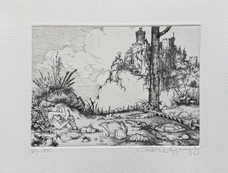 Charles Bragg THE CAPTURE Hand Signed Limited Edition Etching CAMELOT SERIES