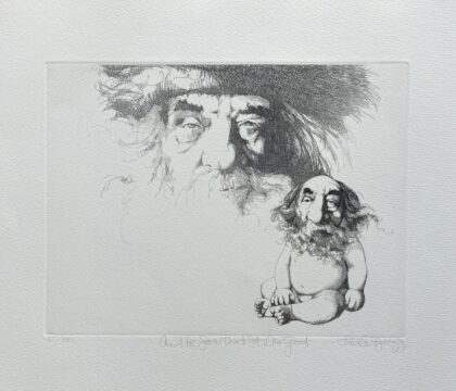 Charles Bragg AND HE SAW THAT IT WAS GOOD Hand Signed Limited Edition Etching