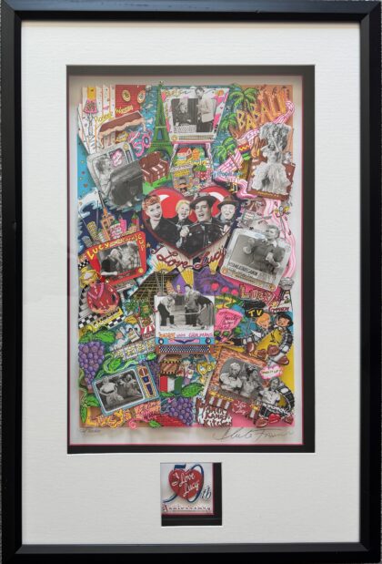 Charles Fazzino I LOVE LUCY Framed 3-D Hand Signed Serigraph