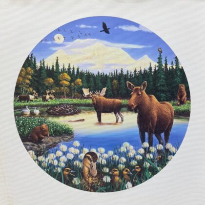 Chick Bragg ALASKA MOOSE RANGE MT. DENALI Hand Signed Giclee on Canvas