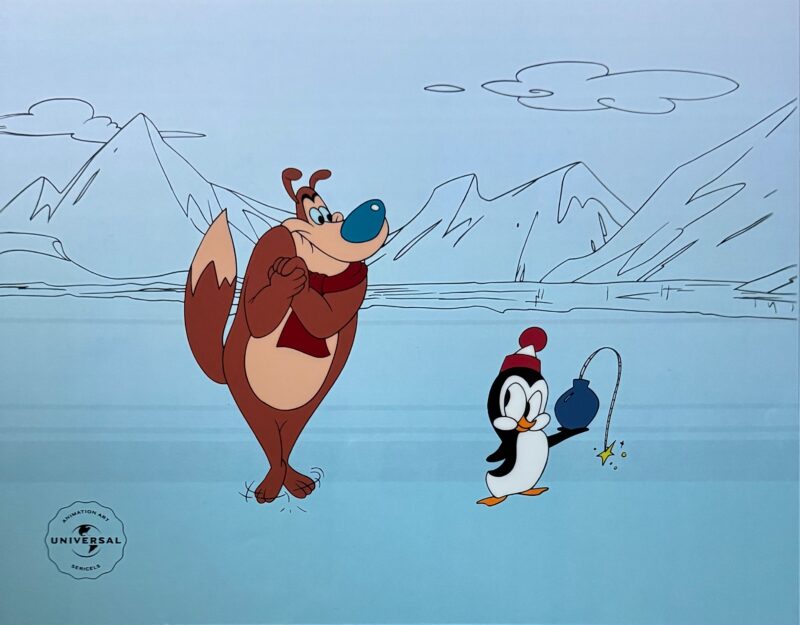 CHILLY WILLY & SMEDLY Universal Studios Animation Art Sericel