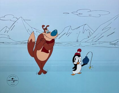 CHILLY WILLY & SMEDLY Universal Studios Animation Art Sericel