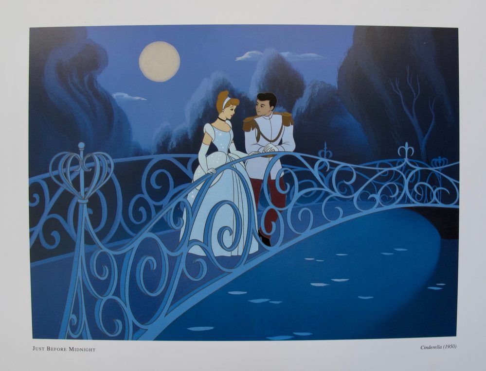 DISNEY CINDERELLA and the PRINCE Lithograph
